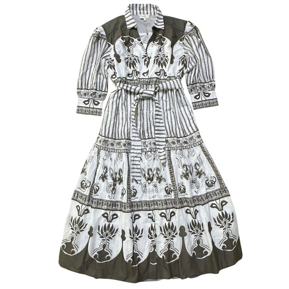 Cleobella Dresses & Skirts - Cleobella Tavia Tiered Maxi Dress M Organic Cotton Sable Print Boho Cottagecore